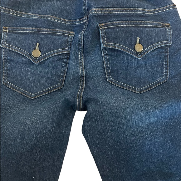 Oh Baby by Motherhood Maternity Jeans Womens S Blue Straight Leg Pockets Stretch - Picture 4 of 6